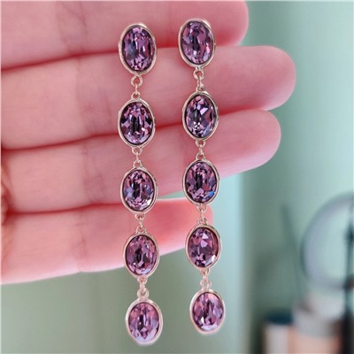 Серьги с кристаллами Swarovski