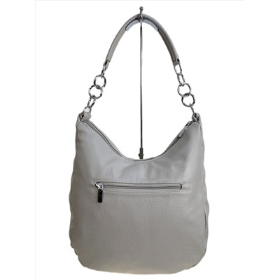 Женская сумка из искусственной кожи, цвет светло серый