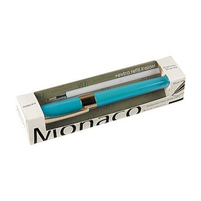 Ручка шариковая 0.5мм "ЖЕМЧУЖИНА МОНАКО/MONACO PEARL" синяя С ДОП.СТЕРЖНЕМ (небесно-голубой корпус) 20-0125/89-02 Bruno Visconti