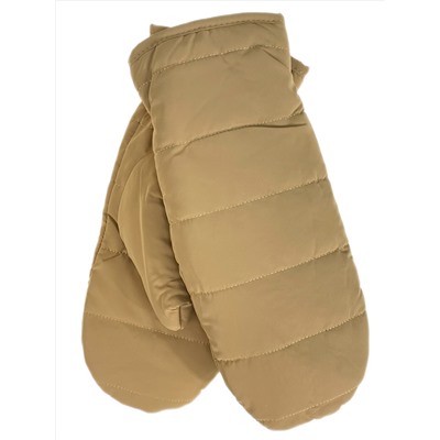 Зимние женские варежки с подкладом из искусственного меха, цвет горчичный