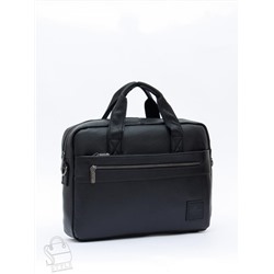Портфель мужской кожаный 11011Z black Zinimsk в Новосибирске
