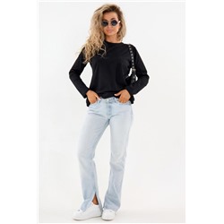 Лонг с отделкой (Черный)