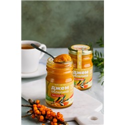 Джем без сахара "Облепиха" / стекло / 210 гр / фитнес / 40 ккал / Солнечная Сибирь