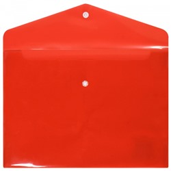 Папка с кнопкой  А4 150мкм непрозр. красный NK8015R inФОРМАТ