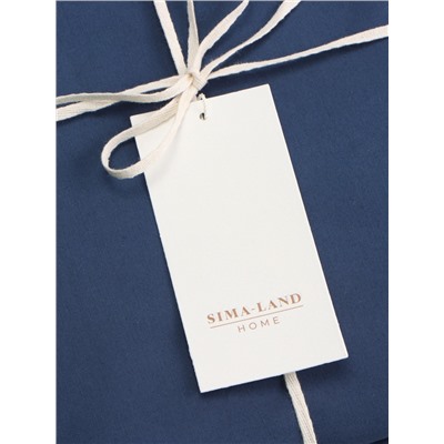 Простыня евро SL Home Percale 300ТС, 235×240 см, синяя, хлопок 100%