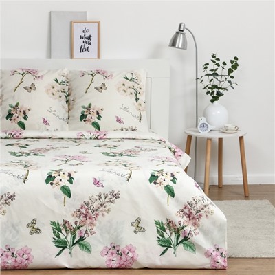 Постельное бельё евро «Экономь и Я. Цветущий сад», полисатин