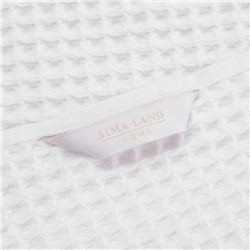 Полотенце вафельное SL HOME: Basic «Блан де Блан» 90×150 см, хлопок 100%, белое