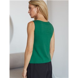 Топ из премиального хлопка с эластаном