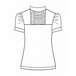 GFTS7140 (Футболка для девочки, Pelican )