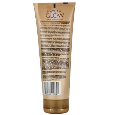 Jergens, Увлажняющее средство Natural Glow для ежедневного ухода, Daily Moisturizer, оттенок Medium to Tan (221 мл)