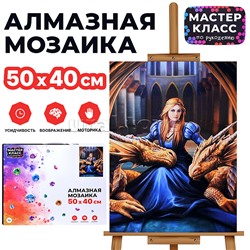 Мозаика алмазная "Принцесса драконов" 40*50см.