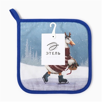 Прихватка «Этель» Holiday саржа, 19×19 см,100% хл, ватин 250 г/м²