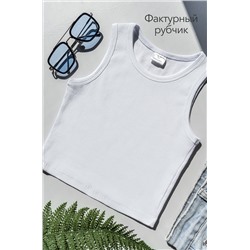 Майка-топ в рубчик для девочки Happyfox