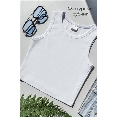 Майка-топ в рубчик для девочки Happyfox