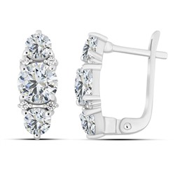 Серьги, куб.циркон., Кокетка