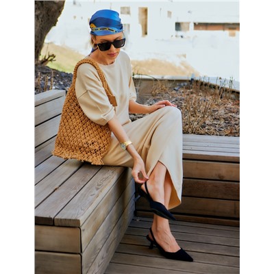 Юбка миди женская MIST, размер 42, бежевая