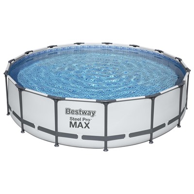 Бассейн каркасный Bestway Steel Pro MAX 56488, 457×107 см, фильтр-насос, лестница, тент, круглый