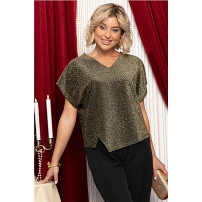 Блуза Карамелла (черное золото) Б14731-35М