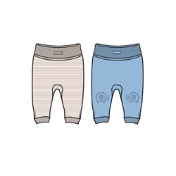 Ползунки детские трикотажные для мальчиков, 2 шт в комплекте