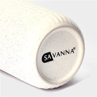 Набор для ванной SAVANNA «Шарм», 3 предмета, дозатор для мыла, стакан, мыльница