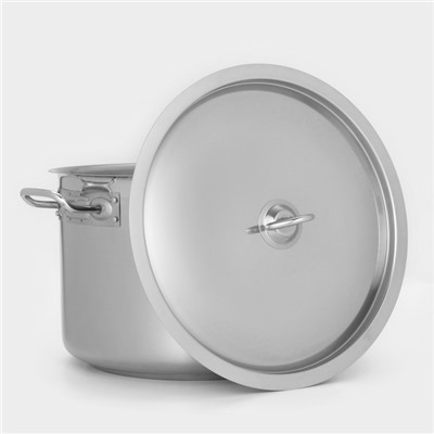 Кастрюля LUXSTANL, 15 л, d=31.5 см, h=21 см, капсульное дно, индукция, нержавеющая сталь