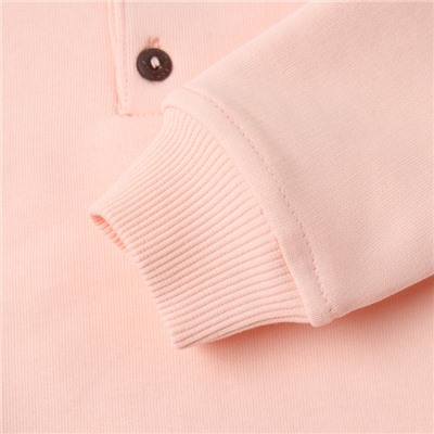 Толстовка детская MINAKU: Basic Line BABY, рост 68-74 см, пудрово-розовая