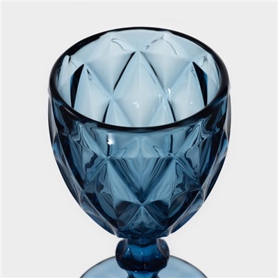 УЦЕНКА Бокалы для вина Magistro «Круиз», 250 мл, 8×15.3 см, набор 5 шт., синие