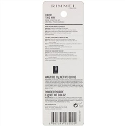 Rimmel London, Набор для моделирования бровей Brow This Way, 001 палитра для блондинок, 1 шт