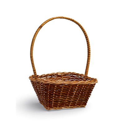 Корзина плетёная для хранения, квадратная, набор 3 шт., лоза, кукуруза