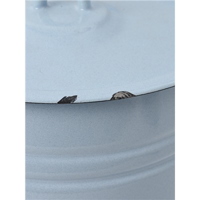 УЦЕНКА Ведро 12 л цельнотянутое с крышкой светлое