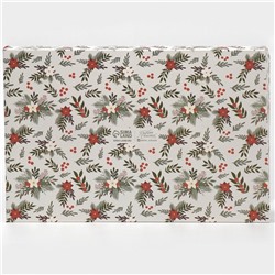 Коробка новогодняя подарочная с пластиковой крышкой «С Новым годом», 20×30×8 см