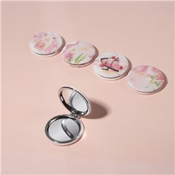 Зеркало складное BEAUTY, с увеличением х2, d=7 см, рисунок МИКС