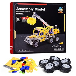 Конструктор металлический "Грузовик" с ковшом (299 дет.) в коробке