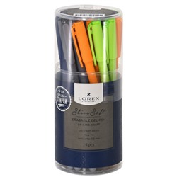 Ручка гелевая "Пиши-стирай" синяя 0.5 мм "Slim Soft. LOREX LX-BASE.DRAFT" LXEPSS-LB3 LOREX