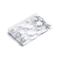 Новогоднее украшение "Сосульки" белые (6шт х 11см)