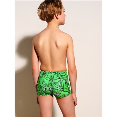 Плавки-шорты трикотажные для мальчиков, короткие