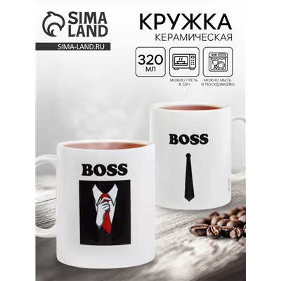 Кружка керамическая BOSS, 320 мл