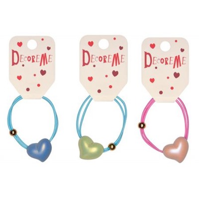 Резинка для волос 1 шт "МОРОЗНОЕ СЕРДЦЕ" 3 цвета 2-712/47 DecoreMe