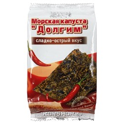 Морская капуста со сладко-острым вкусом "Долгим", Корея, 5 г