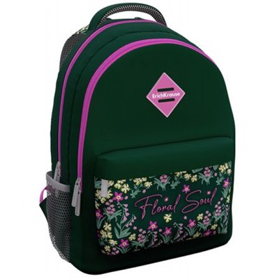Рюкзак школьный "EasyLine. Floral Soul" 20L 44х23х33 см 62996 ErichKrause
