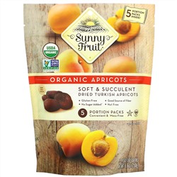 Sunny Fruit, Organic Apricots, 5 Portion Packs, 1.76 oz ( 50 g) Each