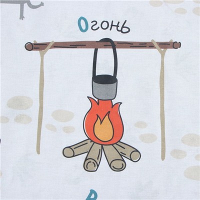 Постельное бельё 1.5-спальное «Этель» Hello, adventure, бязь