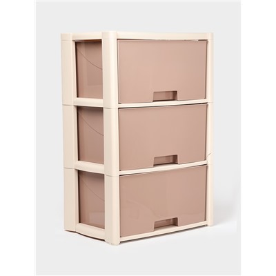 УЦЕНКА Комод 3-х секционный 47.5×30×71 см «Колорит», цвет бежевый