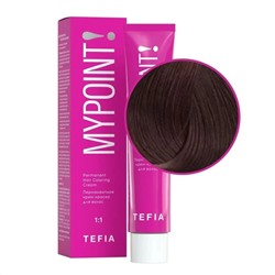 TEFIA Mypoint 6.48 Перманентная крем-краска для волос / Темный блондин медно-коричневый, 60 мл 20103