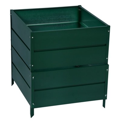 Компостер оцинкованный, 1060 л, 100×100×106 см, зелёный, Greengo