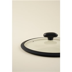 Крышка SL Home, d=26 см, с силиконовым ободком, стекло