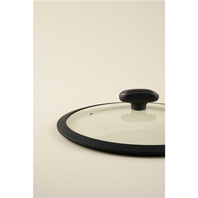 Крышка SL Home, d=26 см, с силиконовым ободком, стекло
