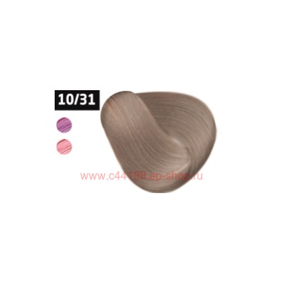 OLLIN SILK TOUCH 10/31 светлый блондин золотисто-пепельный 60мл Безаммиачный стойкий краситель для волос