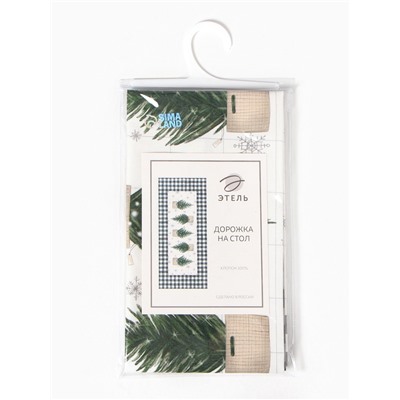 Дорожка на стол «Этель» Happy New Year 30×70 см, 100% хлопок, саржа 190 г/м²