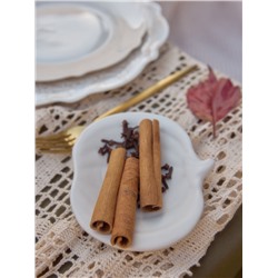 Тарелка SL Home «Осенний бриз», 20.3×20×3.5 см, доломит, белая